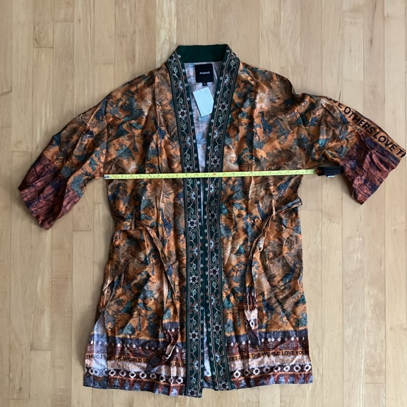 NEW Desigual safari kimono giraffe robe jacket Medium - Picture 8 of 15
